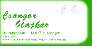 csongor olajkar business card
